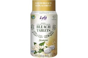 Lyla 3X Clean Ultra Max Bleach Tablets for Laundry and Cleaning. 42 Tablets 7.4 OZ Phosphate Free Replaces Liquid Bleach (Jas
