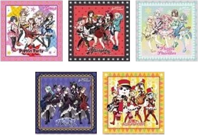 Amazon Co Jp Bang Dream キリン イオン限定 オリジナルちりめん風 風呂敷 全5種セット ホビー 通販