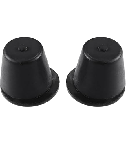 thumbnail image 2 of 2 PC Hood Bumper Stops Fit Jeep Wrangler 1987-2016 Cushion Stoppers Black Rubber 2 of 14