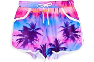 Deerose Kids American Flag Swim Shorts Quick Dry Swimming Board Shorts Active Swim Trunk 5-14 Years