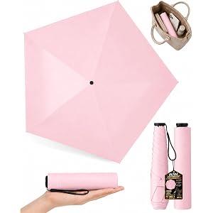 Beach Backpack Pencil Umbrella Japanese Sun from UV Protection Mini Travel Pocket Ultra Light Rain Sports Compact Small for P