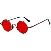 SORVINO Retro Small Round Sunglasses for Men Women Vintage Style Metal Frame