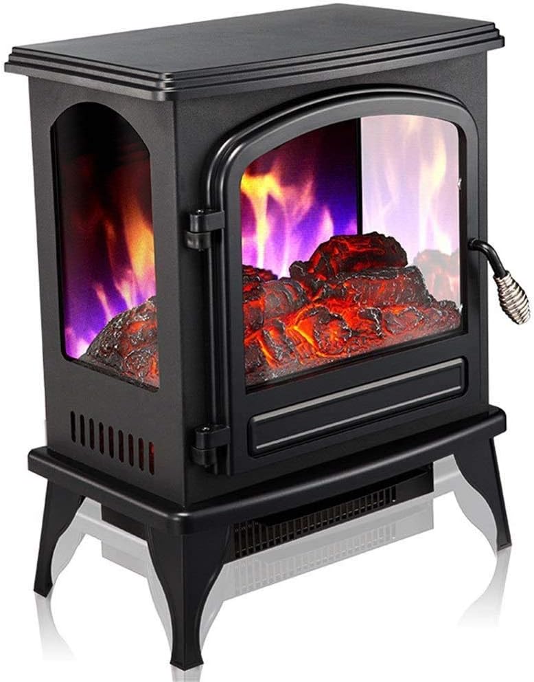 Atten Flame Fireplace Heating Stove, Household Electric Heater Living Room Speed Heating Heater Small Energy-saving Electric Heating
