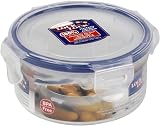 LocknLock HPL932 Round Storage Container 300 ml Clear Blue