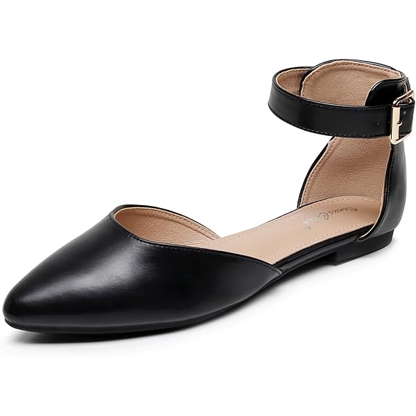 Amazon.com | VenusCelia Women's D'Orsay Strap Flat Shoe (6 M US