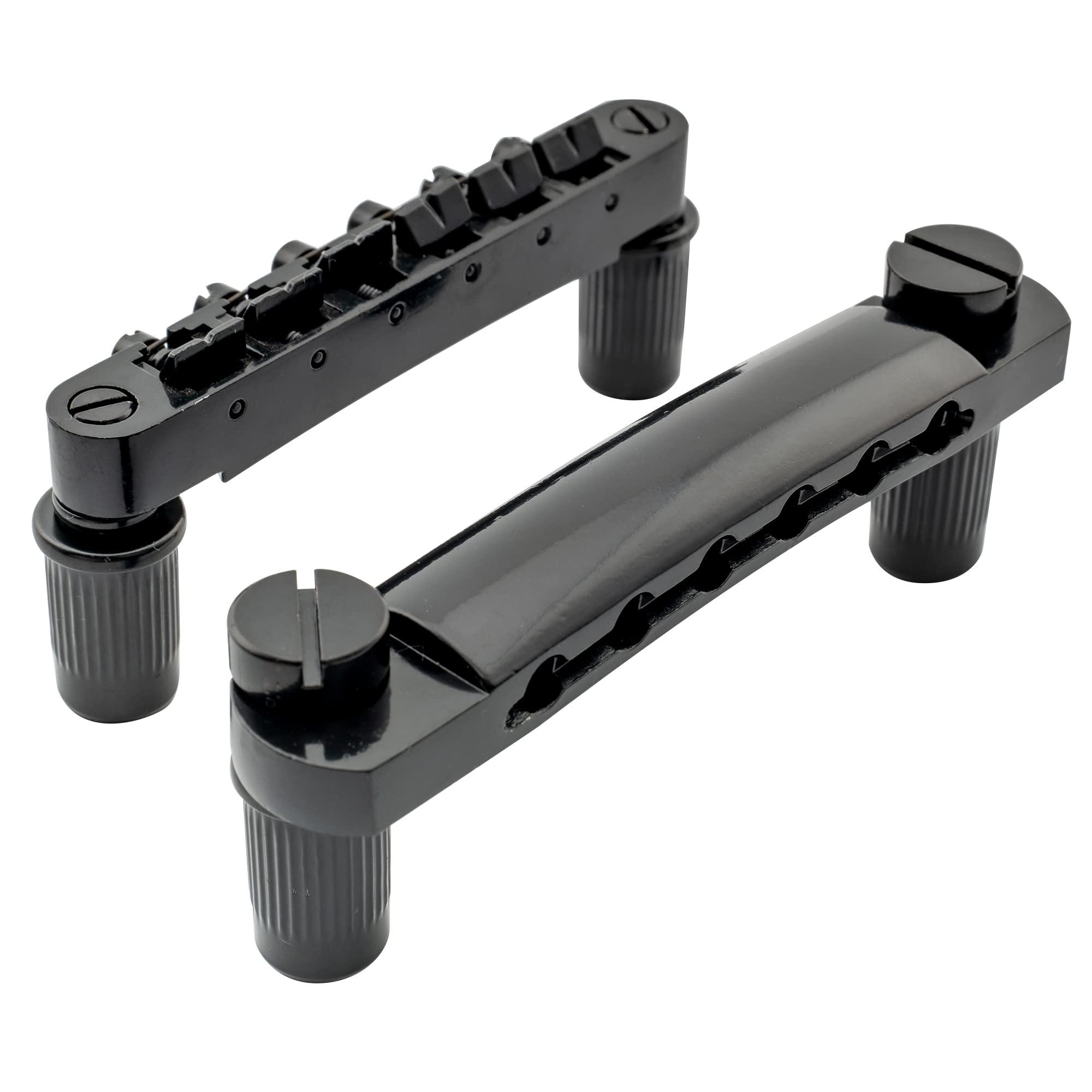 Musiclily ABR-1 Style Tune-o-matic Bridge and Tailpiece Set for Les Paul Style Electric Guitar,Black โ image 1