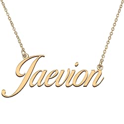 HUAN XUN Customized Custom Simple Any Name Necklace
