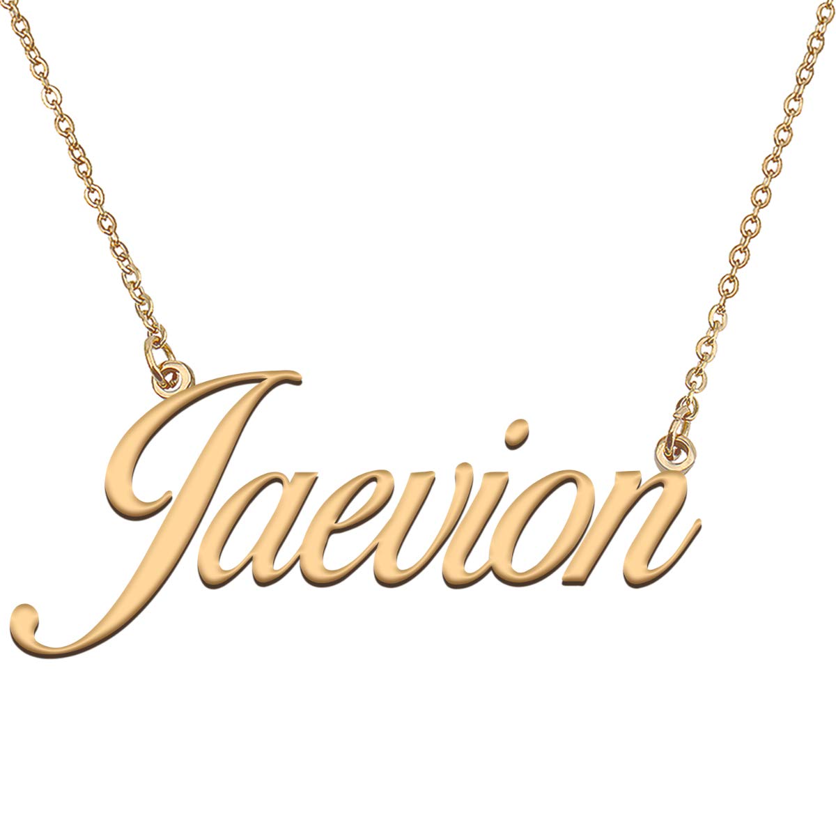HUAN XUN Customized Custom Simple Any Name Necklace