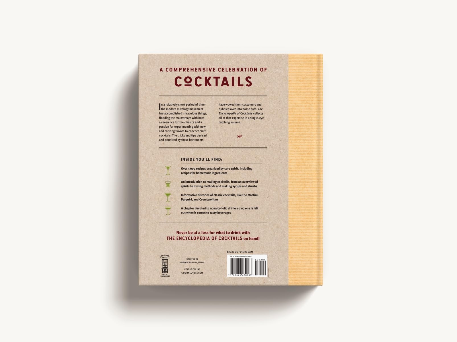The Encyclopedia of Cocktails: Over 1,000 Cocktails for Every Occasion (Encyclopedia Cookbooks)