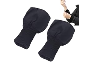 Sleeve Extenders - Rib Knit Cuff Accessories for Clothing | 1 Pair Adjustable Ribbed Knit Cuffs with Soft Elastic Edge for Sh