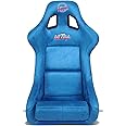 NRG Innovations NRG-FRP-302BL-ULTRA Universal Fixed Back Bucket Racing Seat for 6-Point Harnesses, Size L, Blue Seat Cover