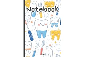 Dental notebook: Dental Notebook for Students, Assistants & Professionals – Cute Tooth Notes Journal and Dentist Gift Idea fo