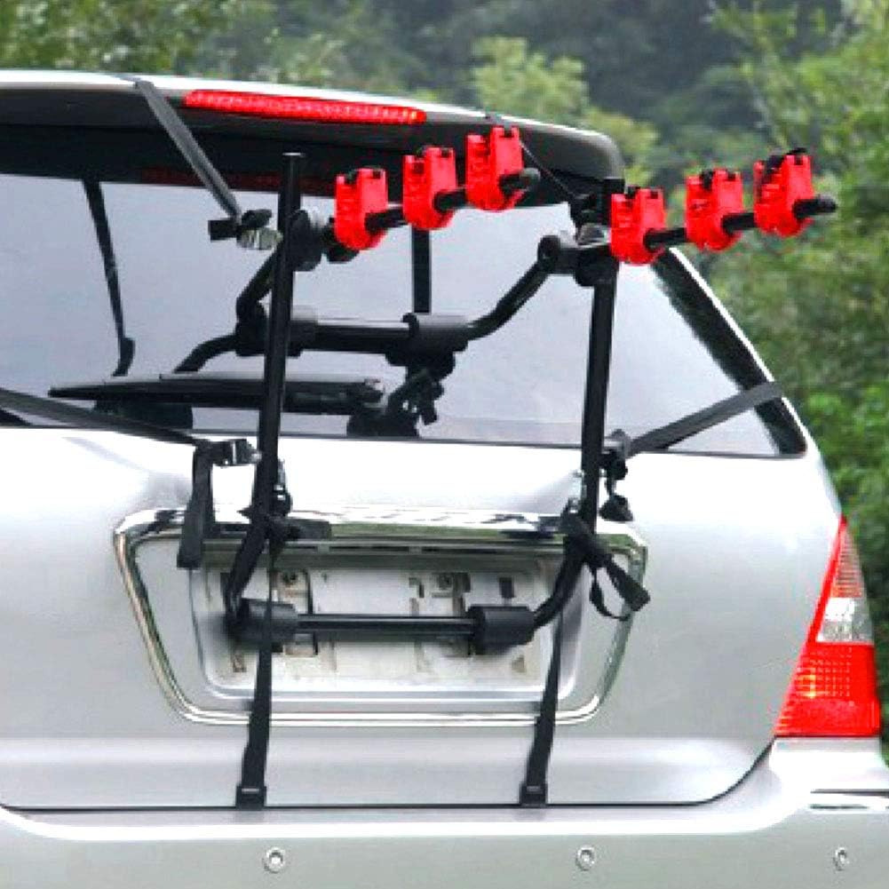 AYNEFY Car Hatchback Rack, 3 Bikes Hitch Mount Baggage Carrier Bike