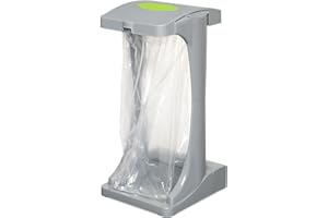 EcoGarby Portable Trash Bag Holder with Lid - Made in Canada - Space-Saving - Collapsible - Outdoor and Indoor - Camping, Party and RV Trash Can - 16-33 Gallon (Green)