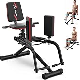 Yagud Hip Abductor Machine, 2 in 1 Glute Workout Equipment with 9 Levels | Targets hip &amp; thigh muscle training, 2 extra bands, 3-adjustable seat, sturdy build, space-saving design, ideal for home gym