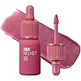 Peripera Ink the Velvet Lip Tint - High Pigment Color, Longwear, Weightless, Not Animal Tested, Gluten-Free, Paraben-Free (018 STAR PLUM PINK (NEW))