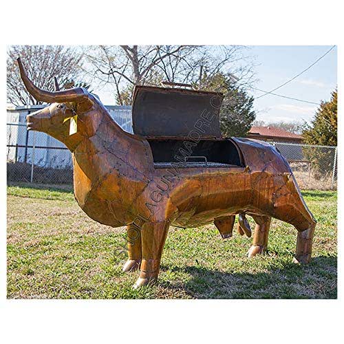 Handcrafted Metal Bull BBQ Grill Handmade Products