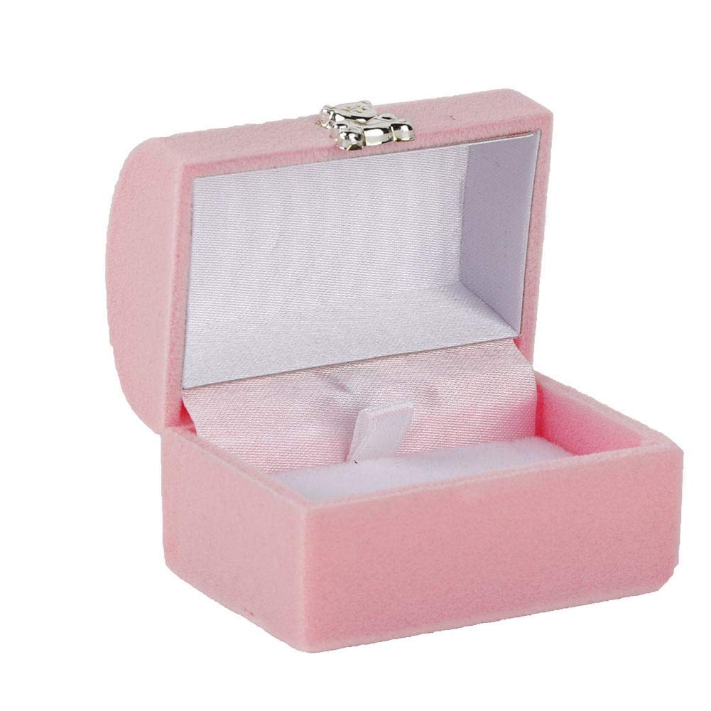 Jewellery Box, Mini Organizer Jewellery Box PU Jewelry Storage Box for Earrings, Rings, Bracelets, Necklaces, Watches, Gift for Women(pink)