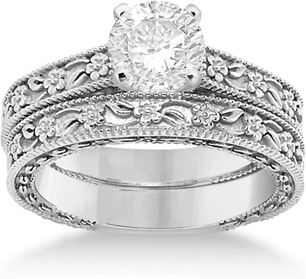 carved wedding rings