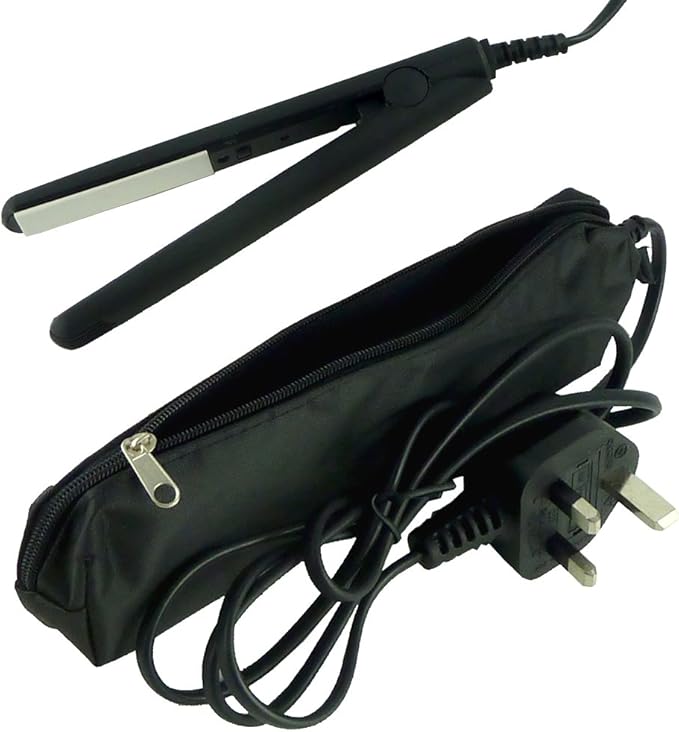 Travel Mini Hair Straighteners With Zipped Carry Bag 70 mm Plates