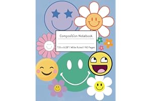 Composition Notebook for Kids: Cute Smiley Faces | 110 Wide Ruled Pages for School