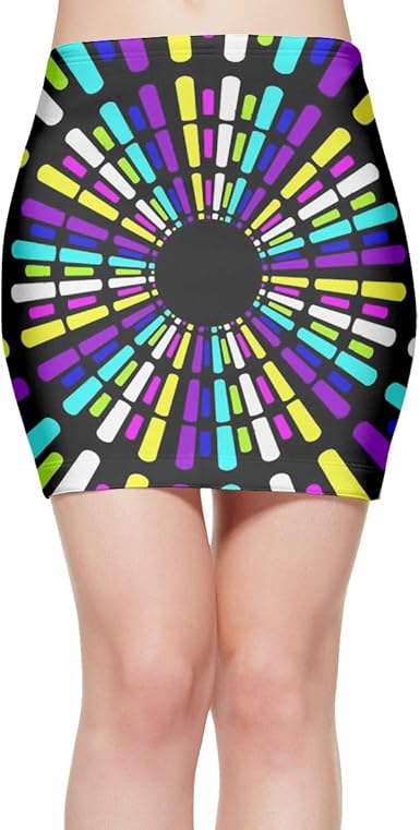 neon bodycon skirt