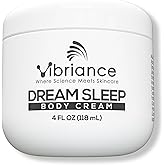 Vibriance Dream Sleep Body Cream, 4 fl oz - Fluffy Full Moisturizer for Dry Skin, Relaxation and Rejuvenation with Therapeutic Ingredients, Soothing Vanilla Aromatics