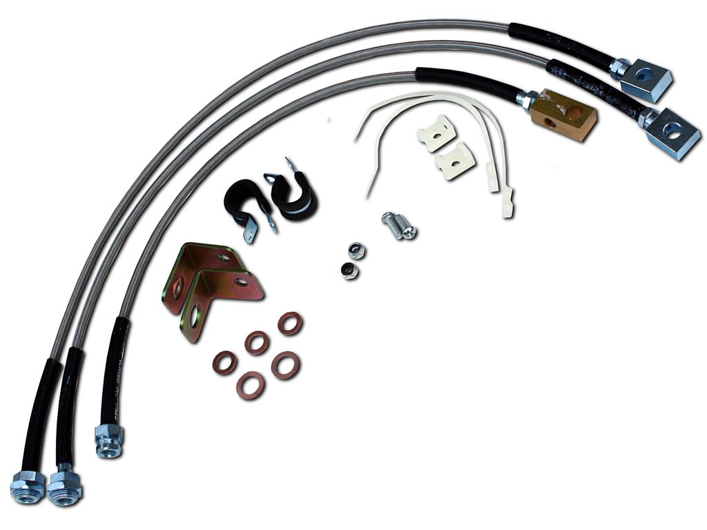 Stainless Steel Extended Brake Line Kit Fits Jeep Wrangler TJ Brake