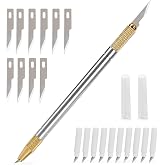 EHDIS Double Head Precision Hobby Knife Set 360 Degree Swivel Blade Craft Cutting Knife with Replacement Blades for Art, Working-Stencil, Scoring, Scrapbooking, Architecture Modeling, Crafting