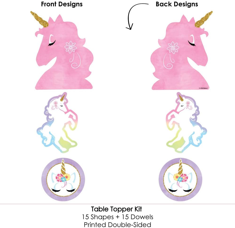 baby shower unicorn centerpieces