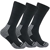 Carhartt mens Lightweight Stretch Top Crew Sock 3 Pack