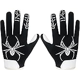 GOWISDOM Youth Football Receiver Gloves, Kids Silicone Grip Football Gloves for Boys Girls with Super Stick