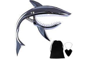 Rrayia Guitar Capo Shark Capo for Acoustic and Electric Guitar,Ukulele with Good Hand Feeling, No Buzzing and Durable,Gift for Musicians
