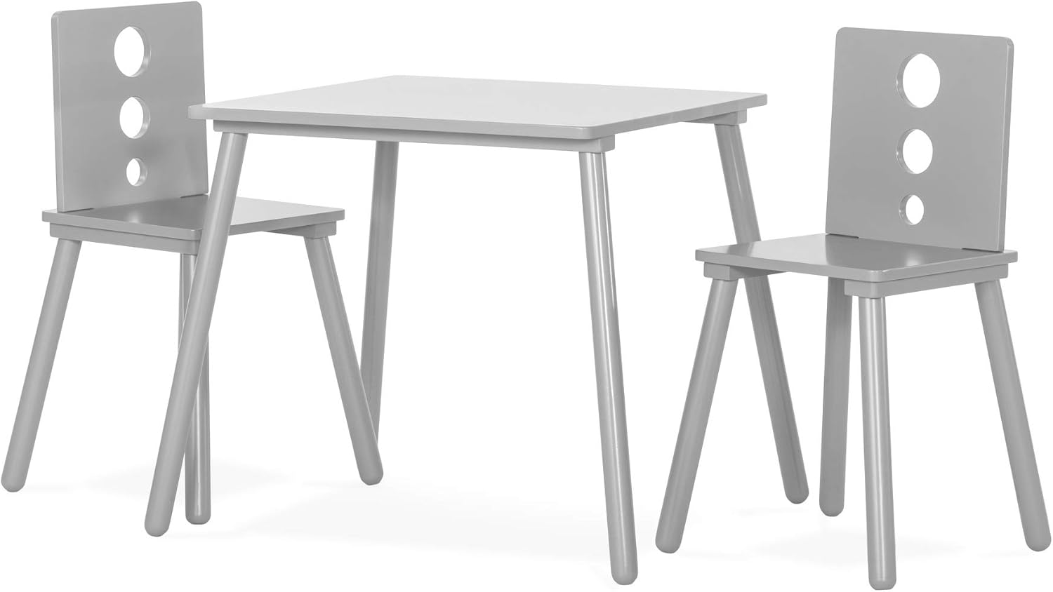 white wooden kids table
