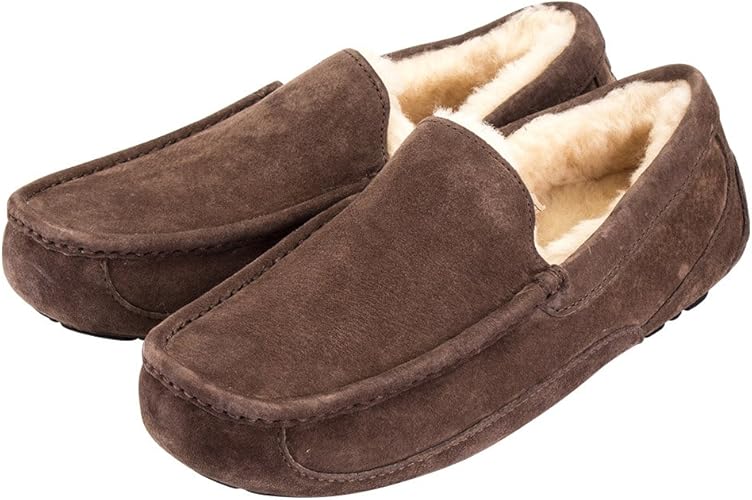Amazon Ugg アグ モカシン アスコット Ascot メンズ 5775 エスプレッソ Espresso Us9 27cm スリッポン シープスキン 本革 デッキシューズ ムートン Men S Leisure 並行輸入品 Ugg シューズ バッグ
