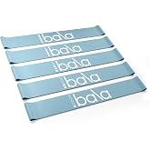 Bala Bands Resistance Bands, Elastic Booty Bands for Home Workouts, 5 Pack | Non-Slip, Ankle, Legs &amp; Glutes, Women &amp; Men - Loop Workout Bands for Yoga, Pilates &amp; Strength Training