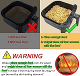 BYKITCHEN 9 Inch Air Fryer Liners 50pcs Unbleached Parchment Paper Nonstick view 6