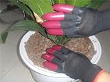 IME Garden Gloves with Claws Waterproof Digging Planting Farm Work Black One view 6