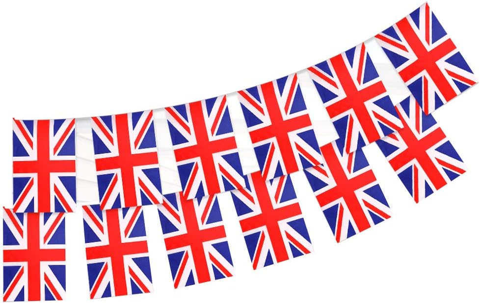 Banderines de bandera británica de Maufy, decoración del Reino Unido