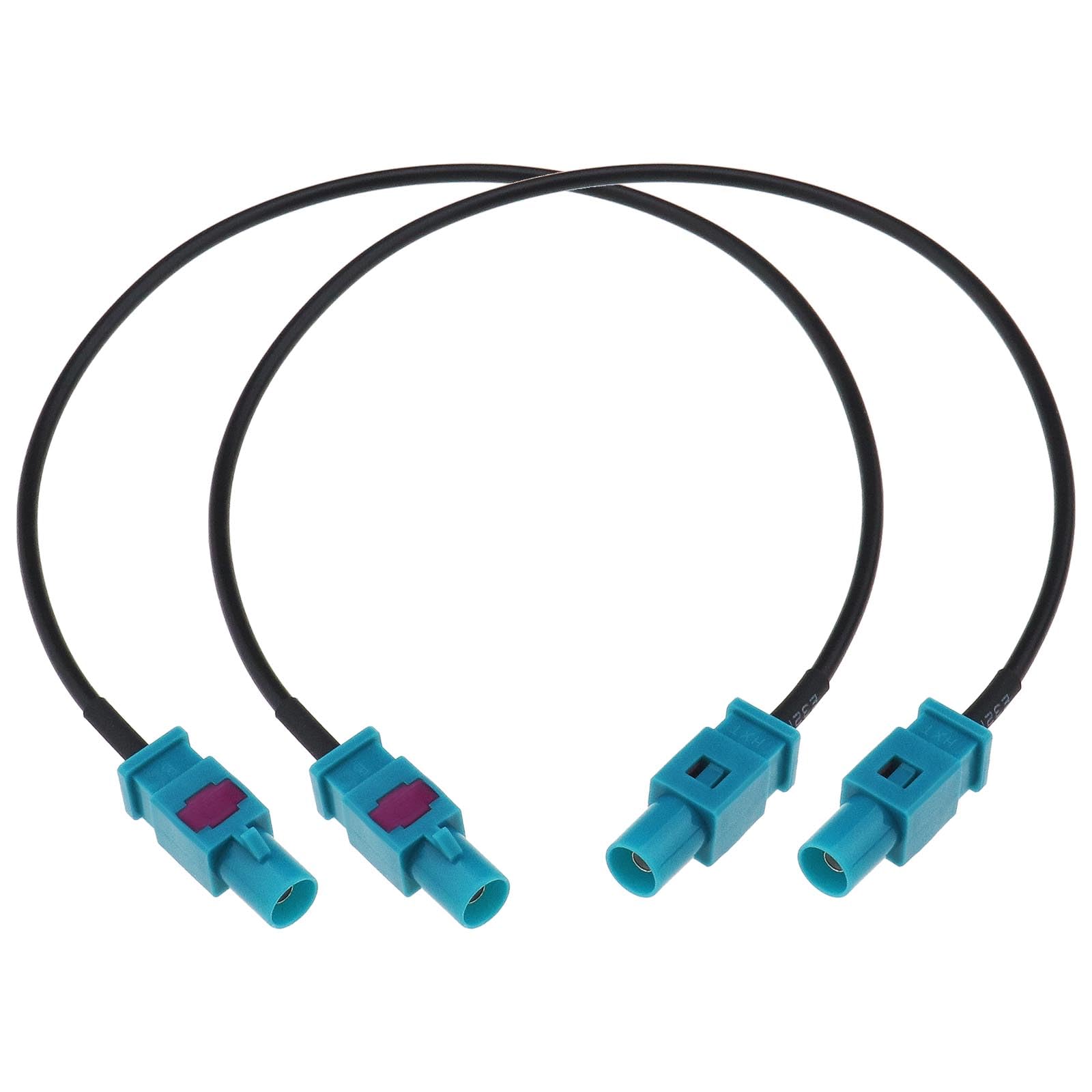 EMSea 2PCS Fakra Z Male to Male Vehicle Antenna Adapter Cable RG174 Coaxial Cable 30cm for DAB GPS FM Antenna Radio Scanner Amateur Radio Transceiver Portable CB Radio