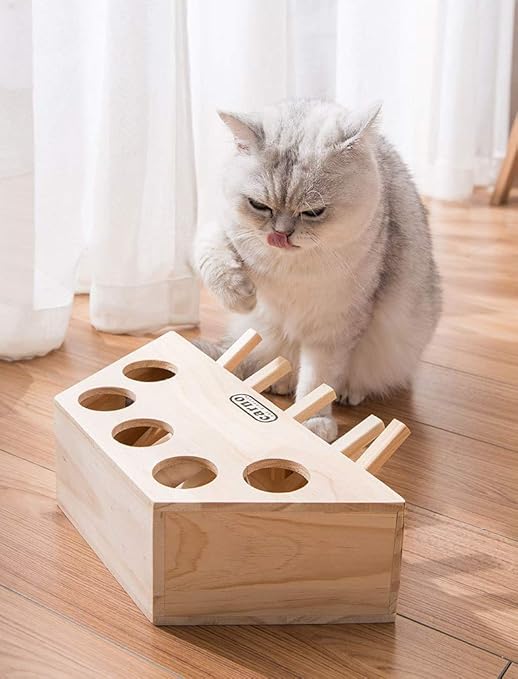 carno wooden cat toy