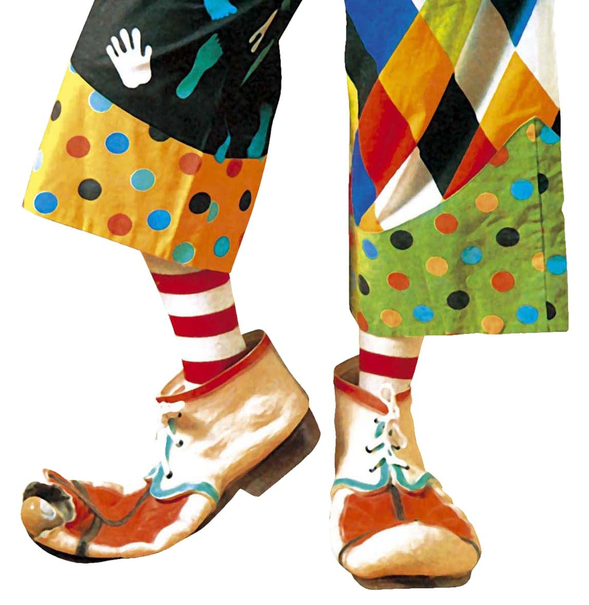 Latex Clown Shoes For s Accessory for Circus Fancy Dress