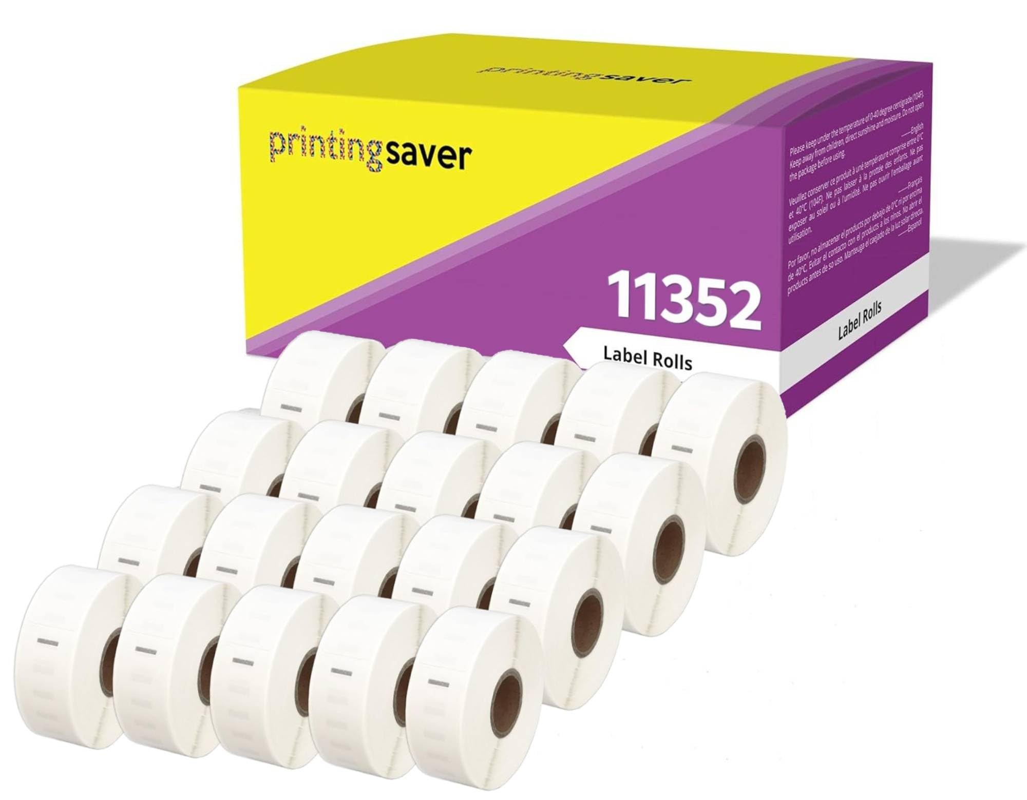 20 Compatible Rolls 11352 S0722520 25mm x 54mm Address Labels for LabelWriter 4XL 450 400 330 320 310 Twin Turbo Duo Seiko SLP 450 430 420 400 240 220 200 120 100 Pro Plus (500 Labels per Roll)