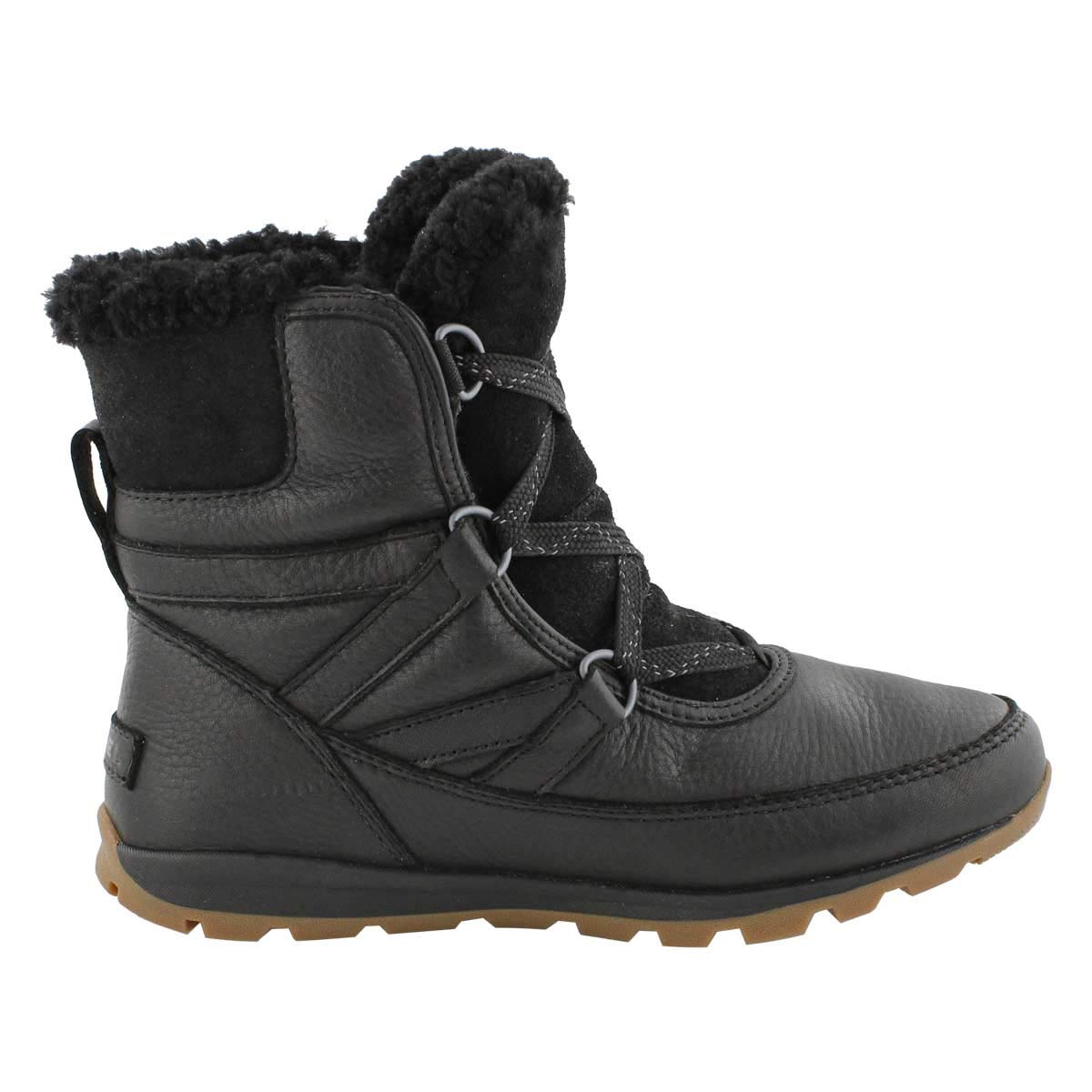 whitney short lace waterproof snow boot