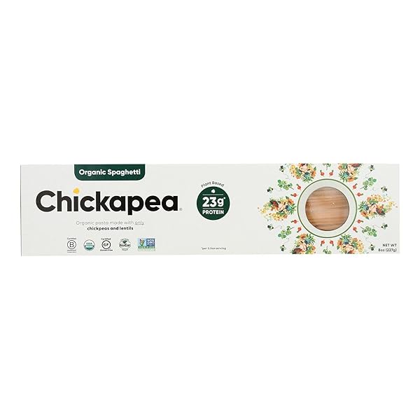 CHICKAPEA PASTA – PASTA ORGANIC SPAGHETTI – CASE OF 6-8 OZ