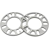 GoldenSunny Pack of 2, Aluminum Alloy 4 and 5 Lug 5mm Thickness Universal Wheel Spacers - Fit PCD 98-120