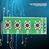 Garosa 4 Key Push Button Switch Module 4 Channel Relay Control Board Arduino DIY view 4