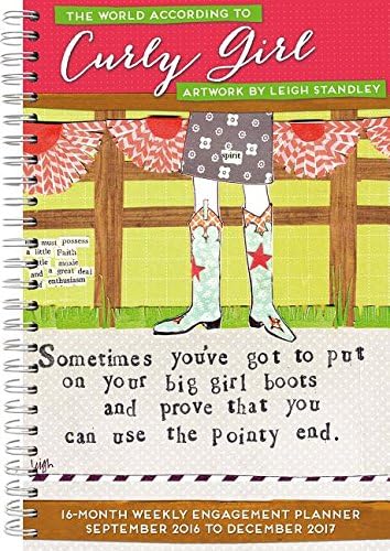 The World According to Curly Girl 2017 Engagement Calendar Calendar โ Engagement Calendar, August 15, 2016