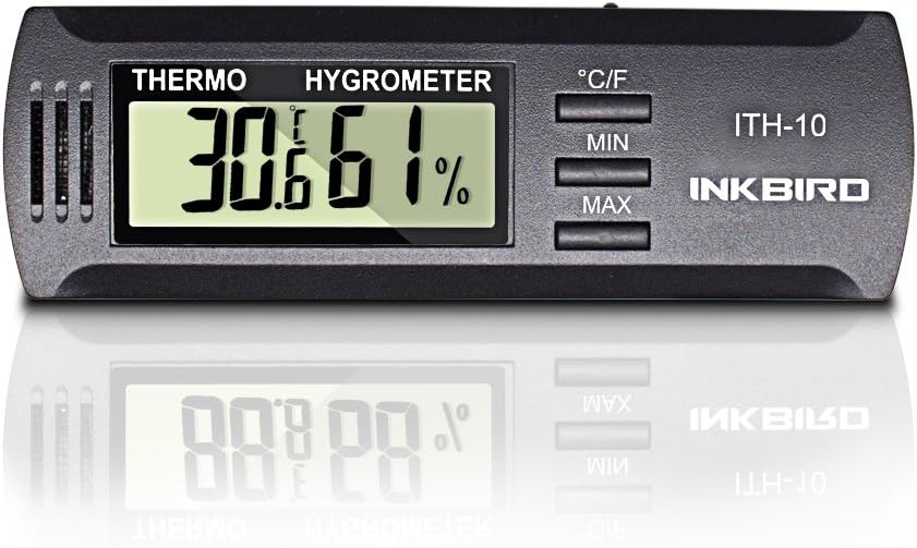 Inkbird Hygrometer Thermometer Dc 3V Input Digital Temperature Humidity
