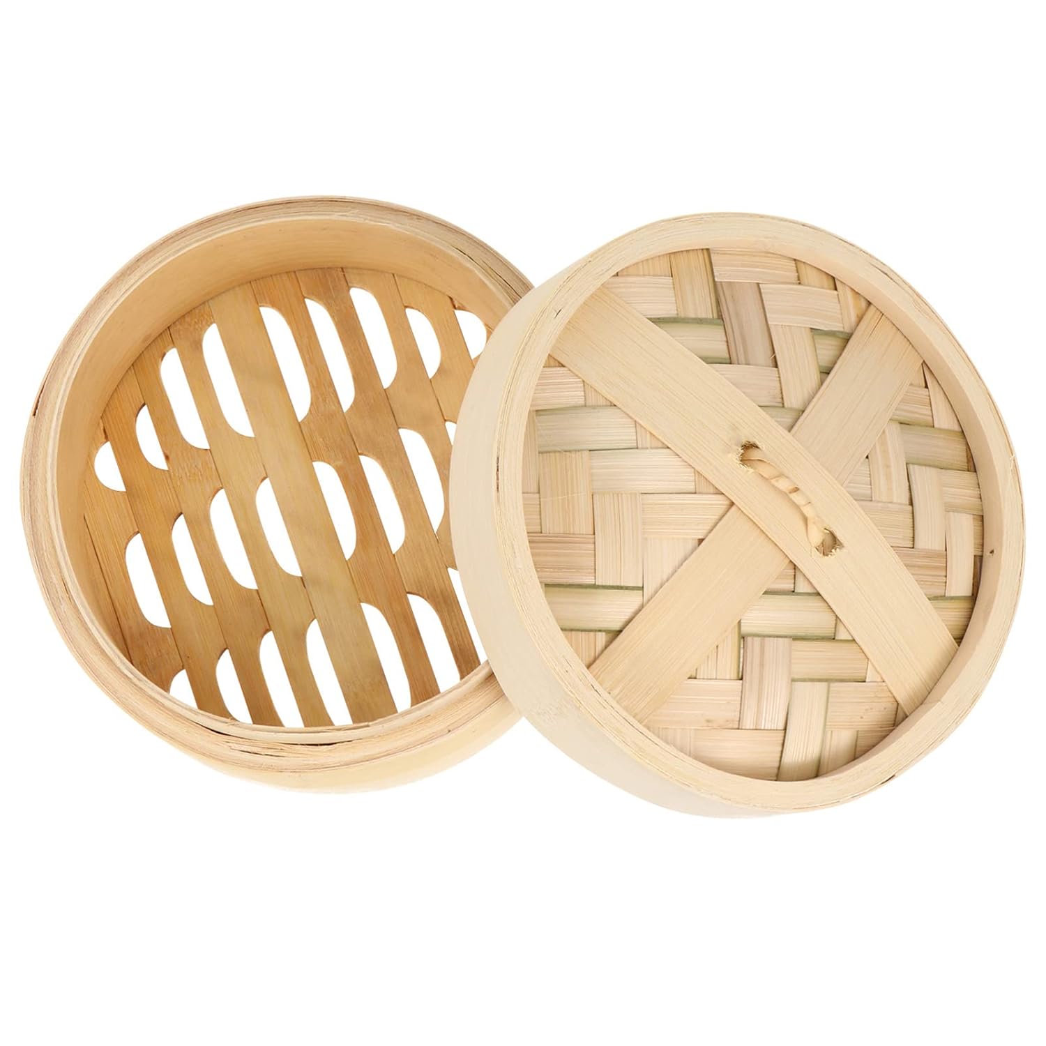 Buy UPKOCH 1 Set Bamboo Steamer Basket with Lid Steaming Cooker 18cm